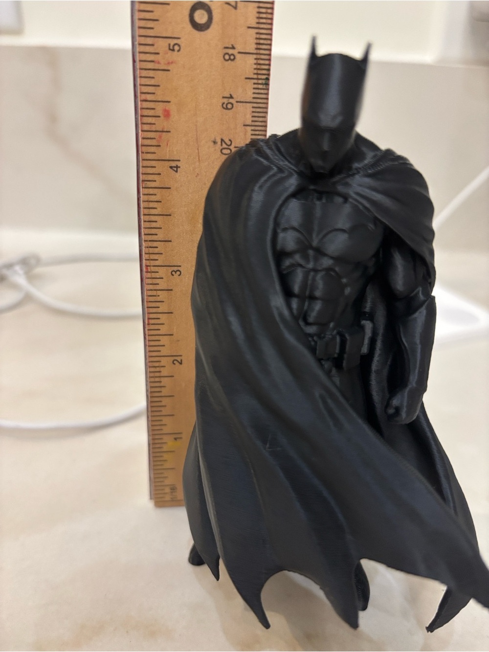 Black Bat Figurine Decorative Statue - Home Accents 5 inches tall 3d Print